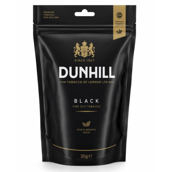 Tutun la pungă Dunhill Negru